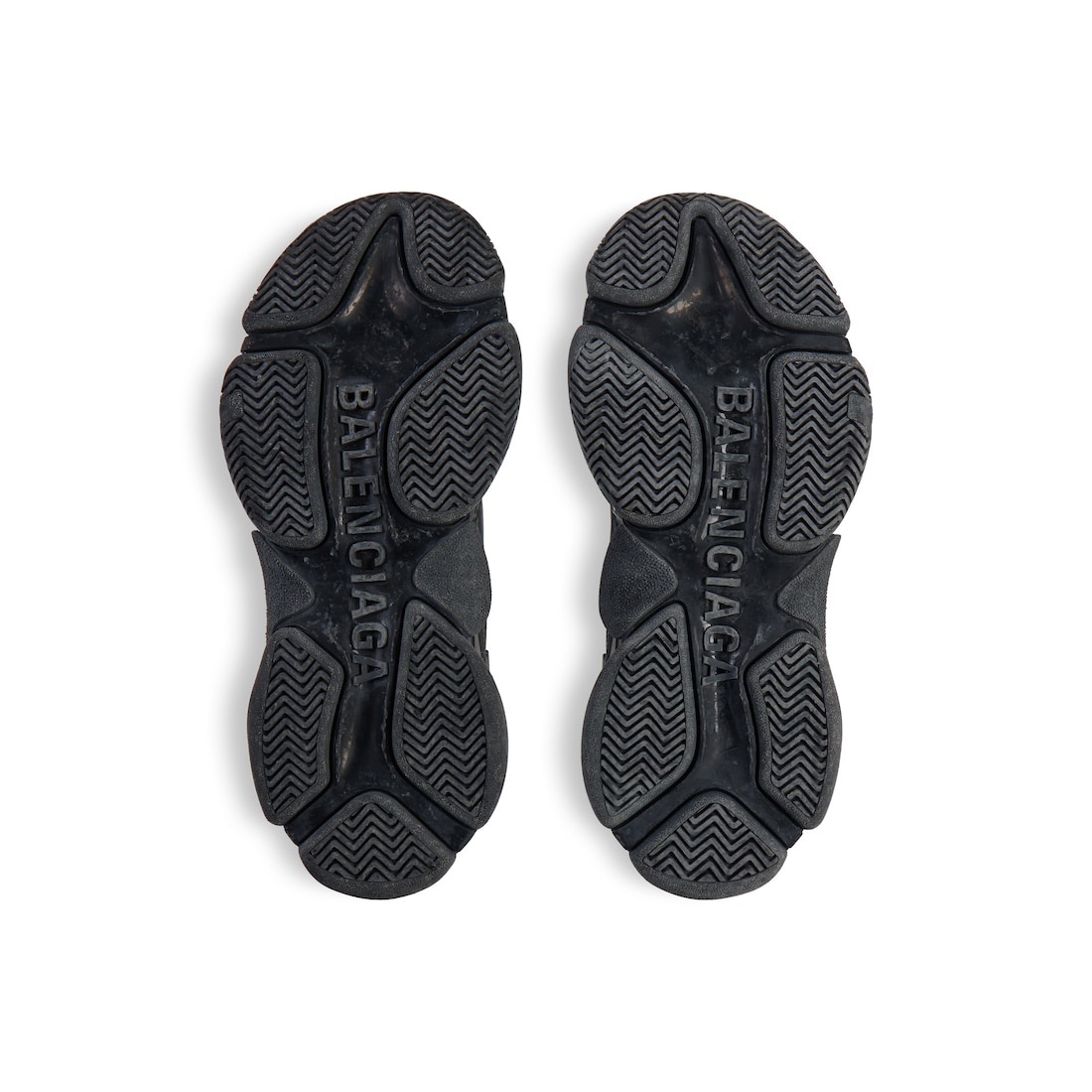 Men's Triple S Sporty Sneaker in Black - 7