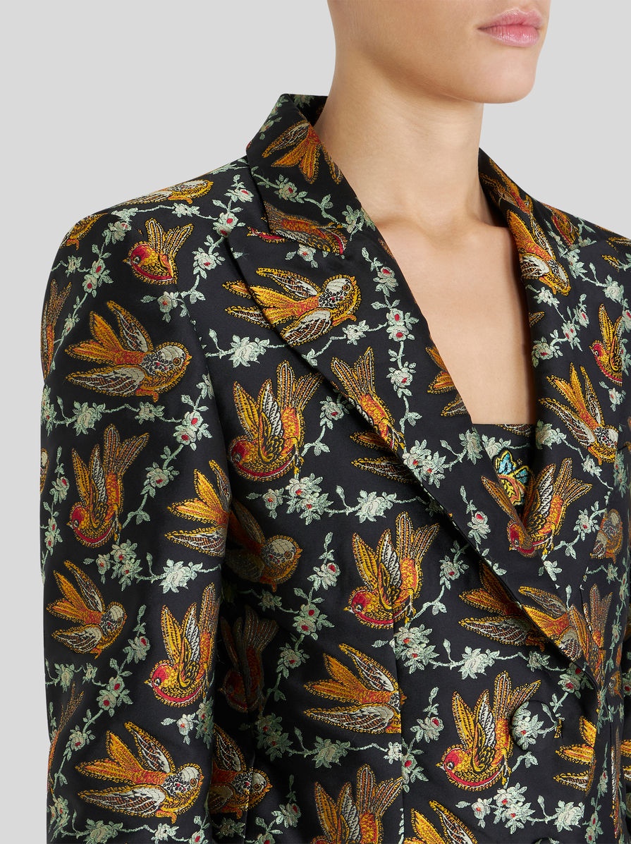 JACQUARD JACKET WITH BIRDS - 3