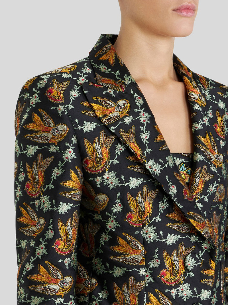 Etro JACQUARD JACKET WITH BIRDS outlook