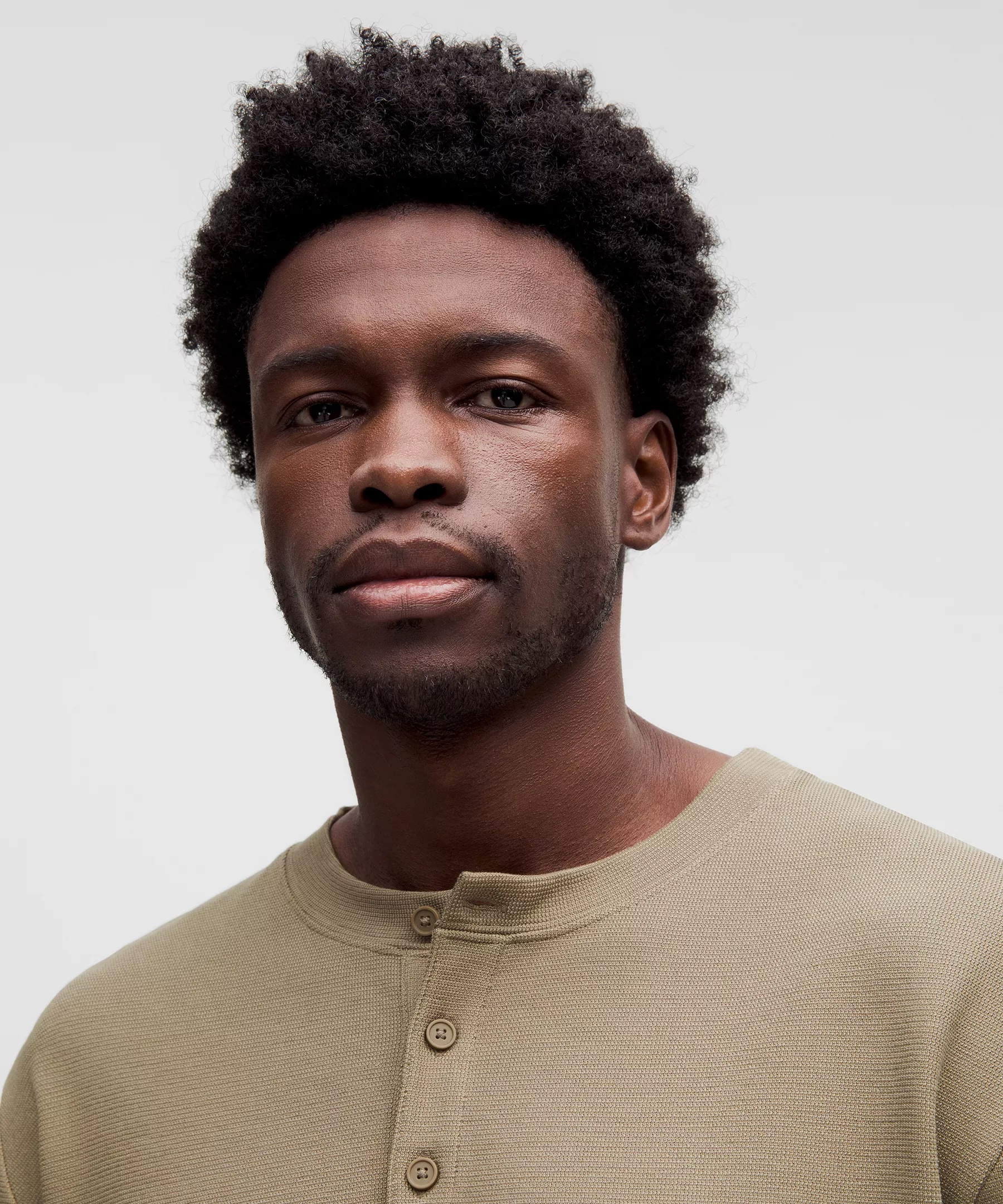 Heavyweight Cotton Textured Henley - 4