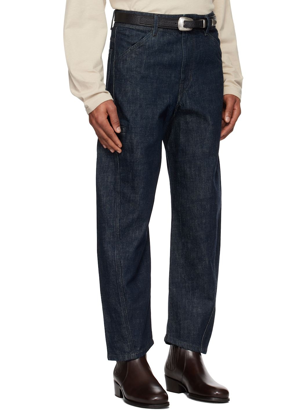 Blue Twisted Workwear Jeans - 2