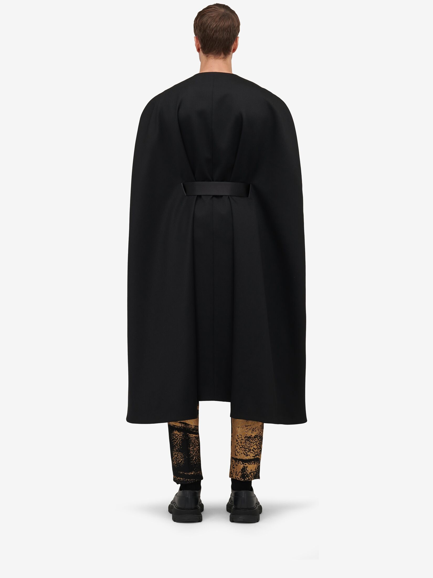Men's Evening Cape in Black - 4