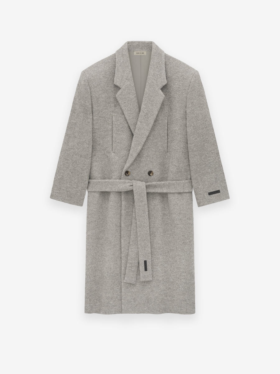 Boiled Wool Relaxed Overcoat - 3
