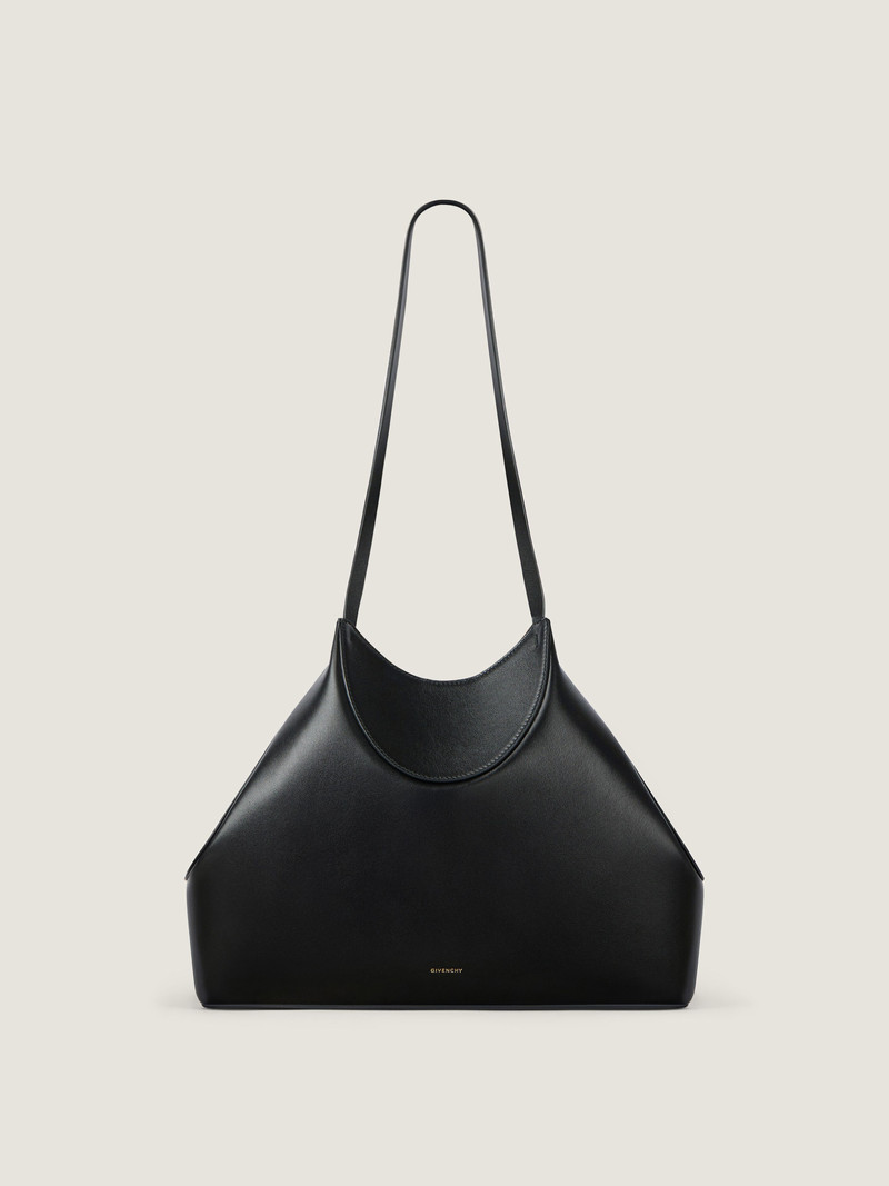 SMALL FACET TOTE BAG IN GRAINED LEATHER 1