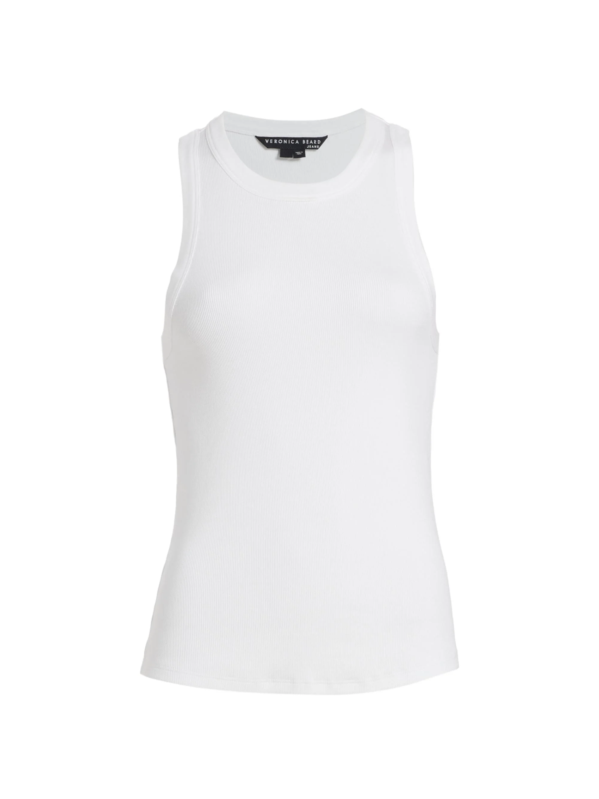 Women's Jordyn Stretch-Cotton Tank Top - White - 1