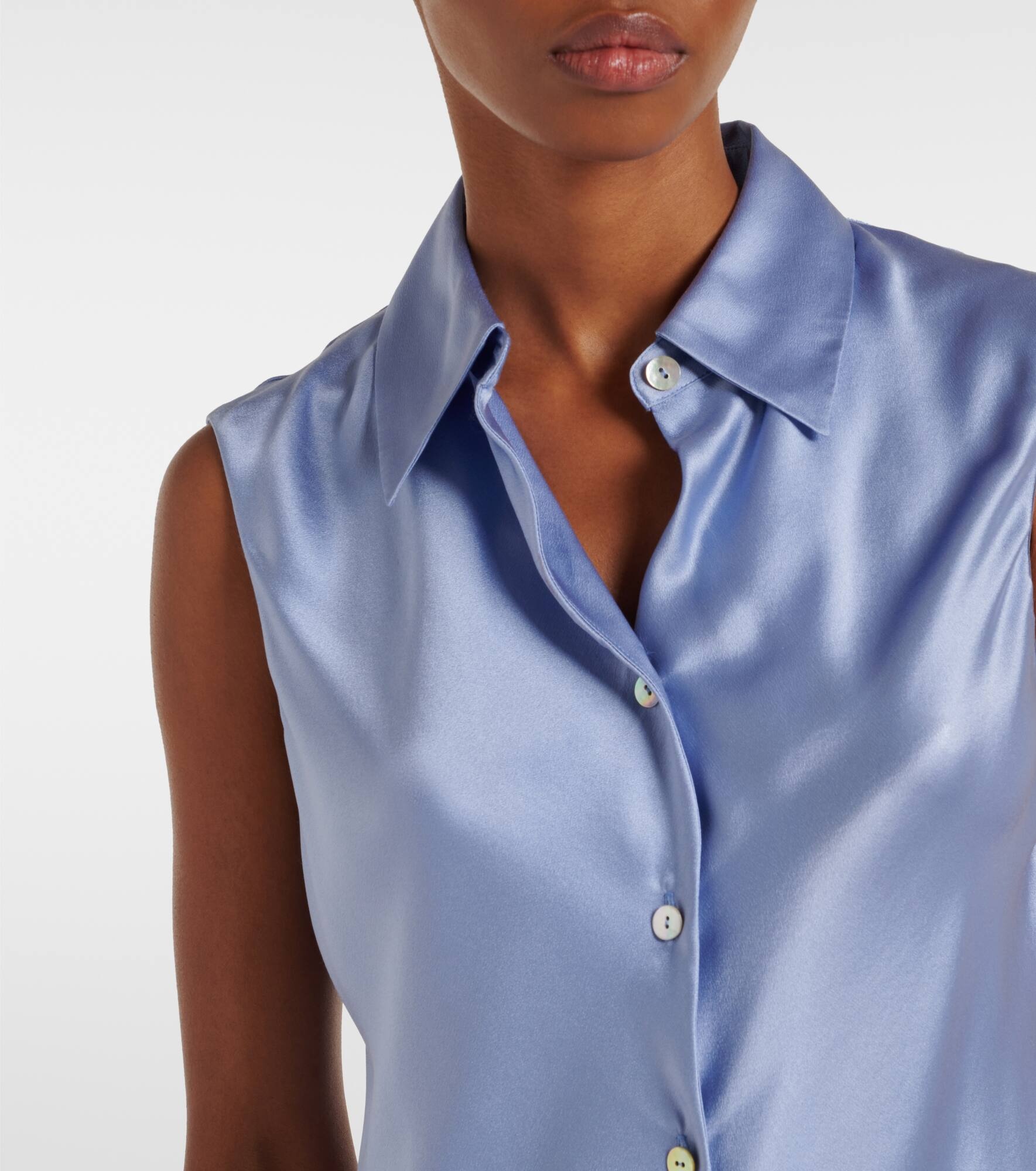 Silk satin shirt - 4
