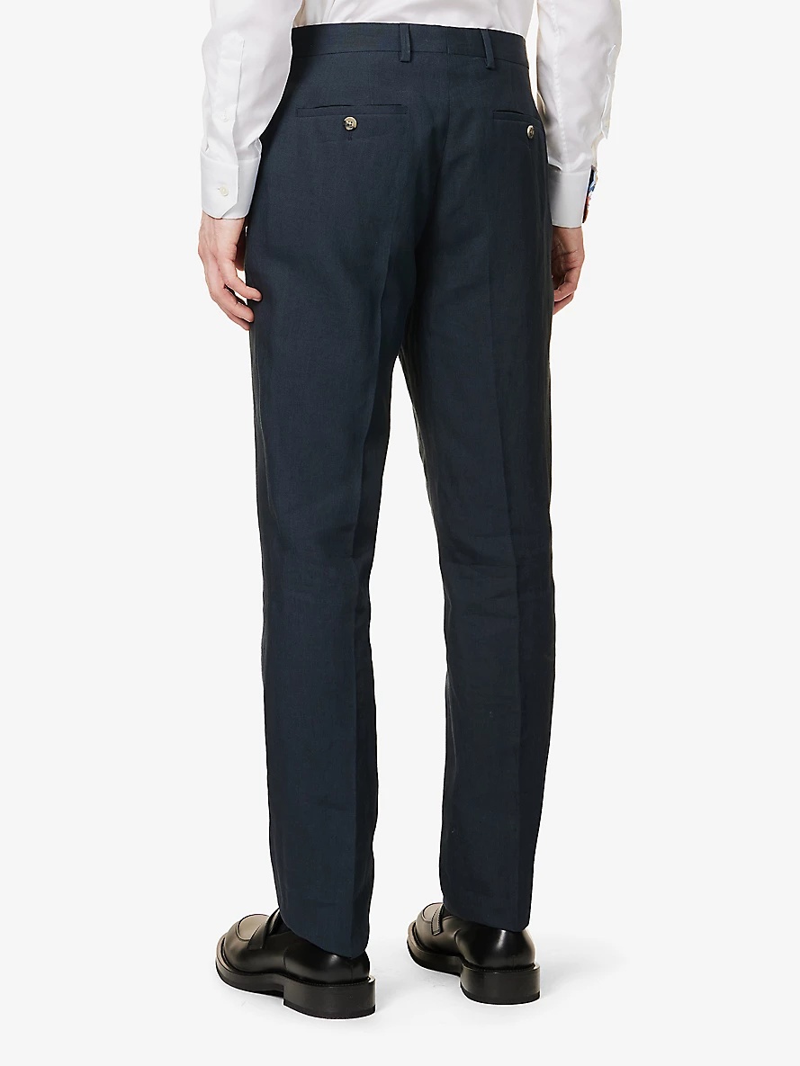 The Soho regular-fit linen suit - 7
