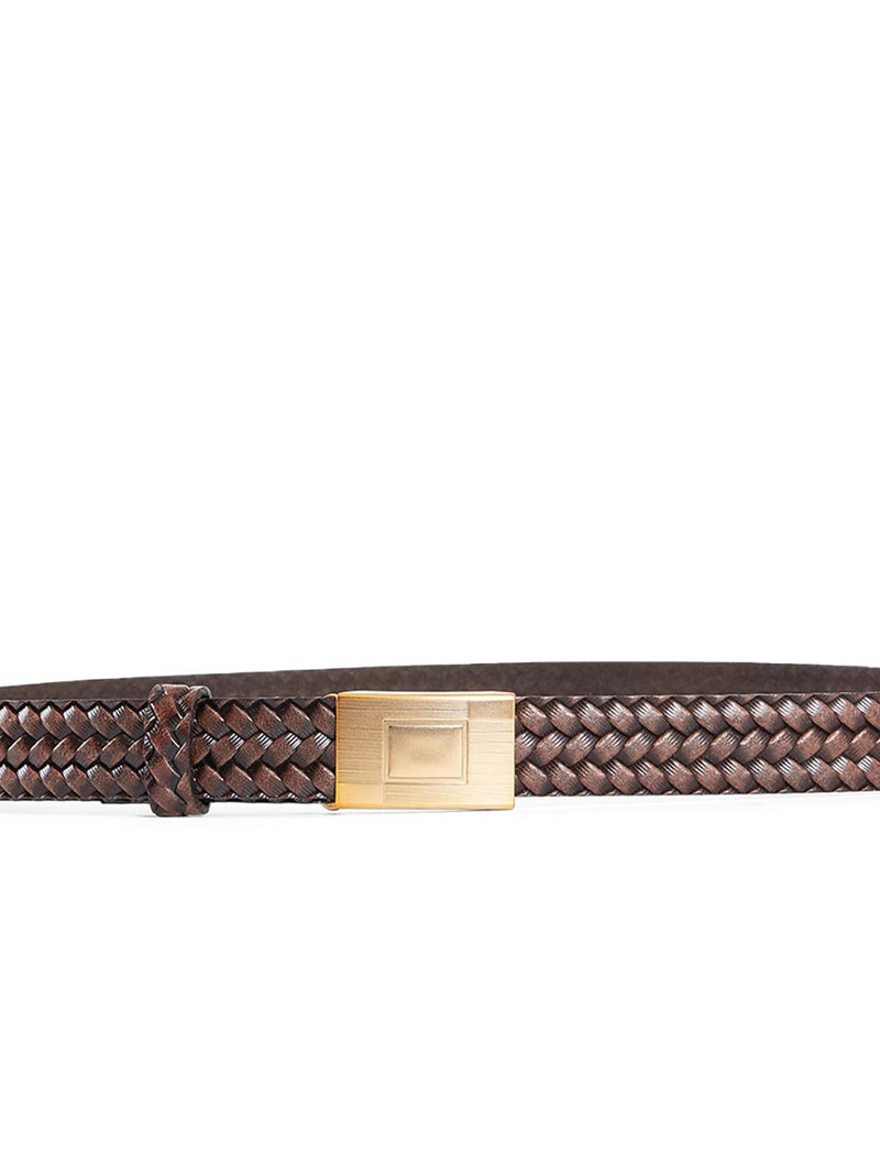 TAIGA TAKAHASHI basketweave pattern belt outlook