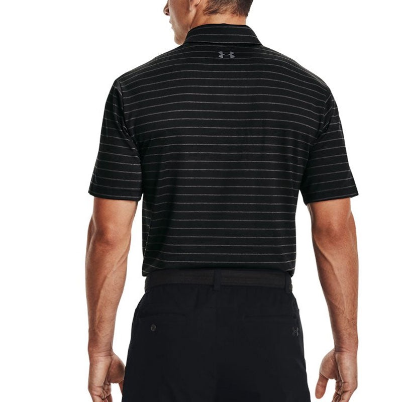 Under Armour Playoff Core Stripe Polo Shirt 'Black' 1351130-001 - 4