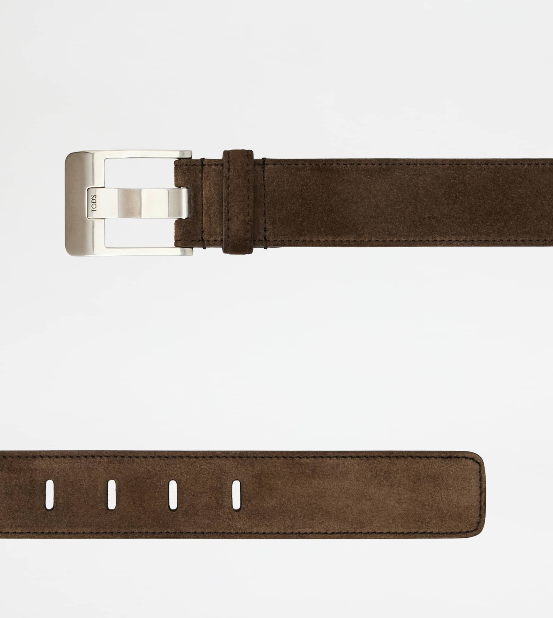BELT IN SUEDE - BROWN - 2