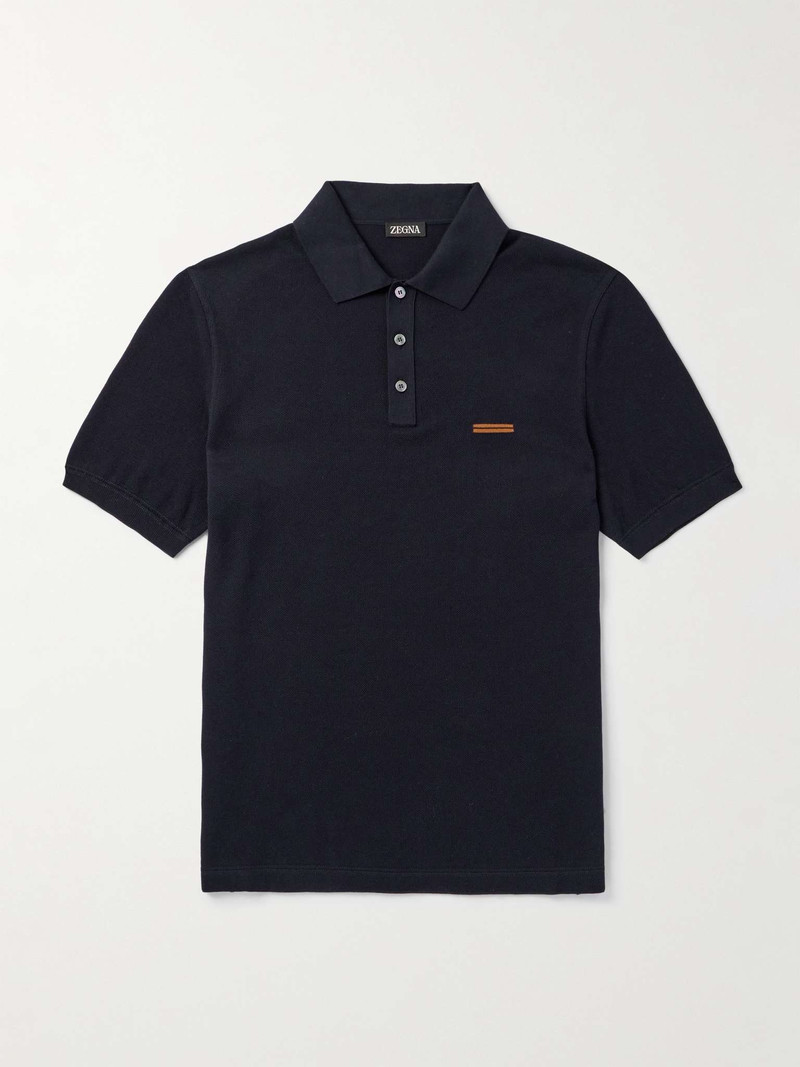 Slim-Fit Cotton-Piqué Polo Shirt 1