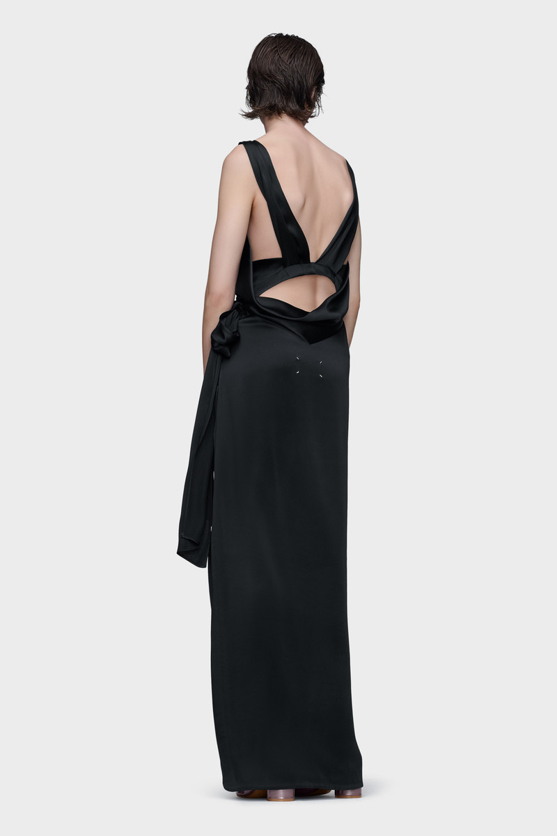 Silk satin maxi dress 4