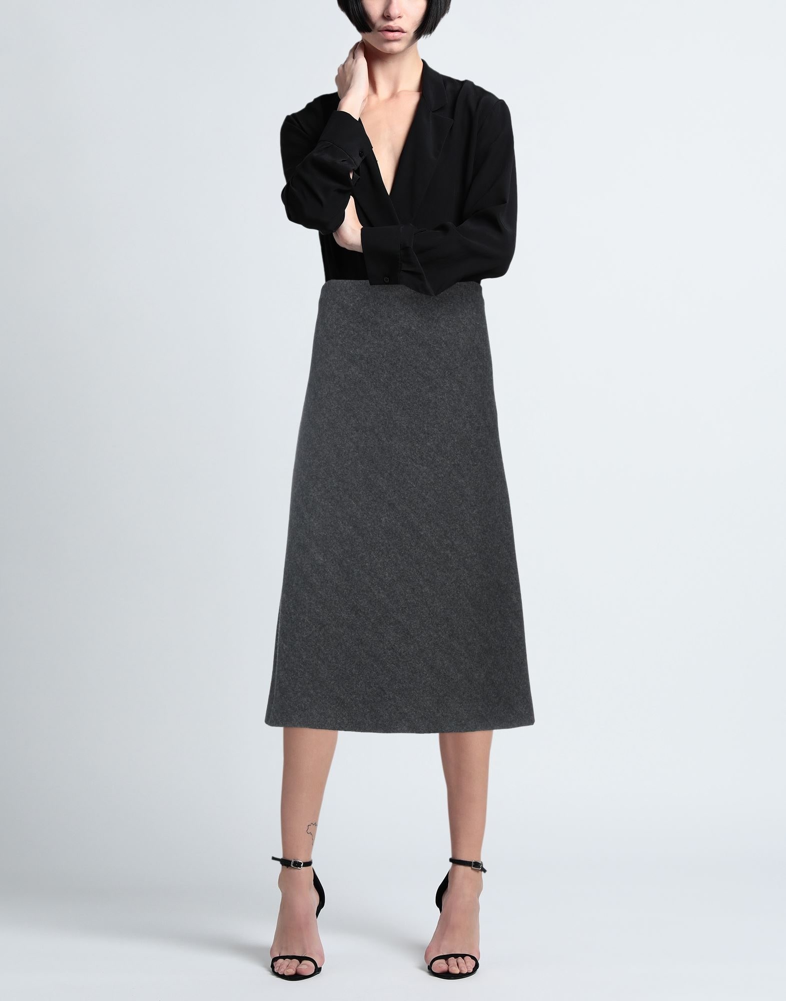 Steel grey Women's Midi Skirt - 2