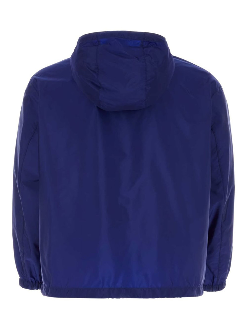 Prada recycled-nylon hooded windbreaker outlook