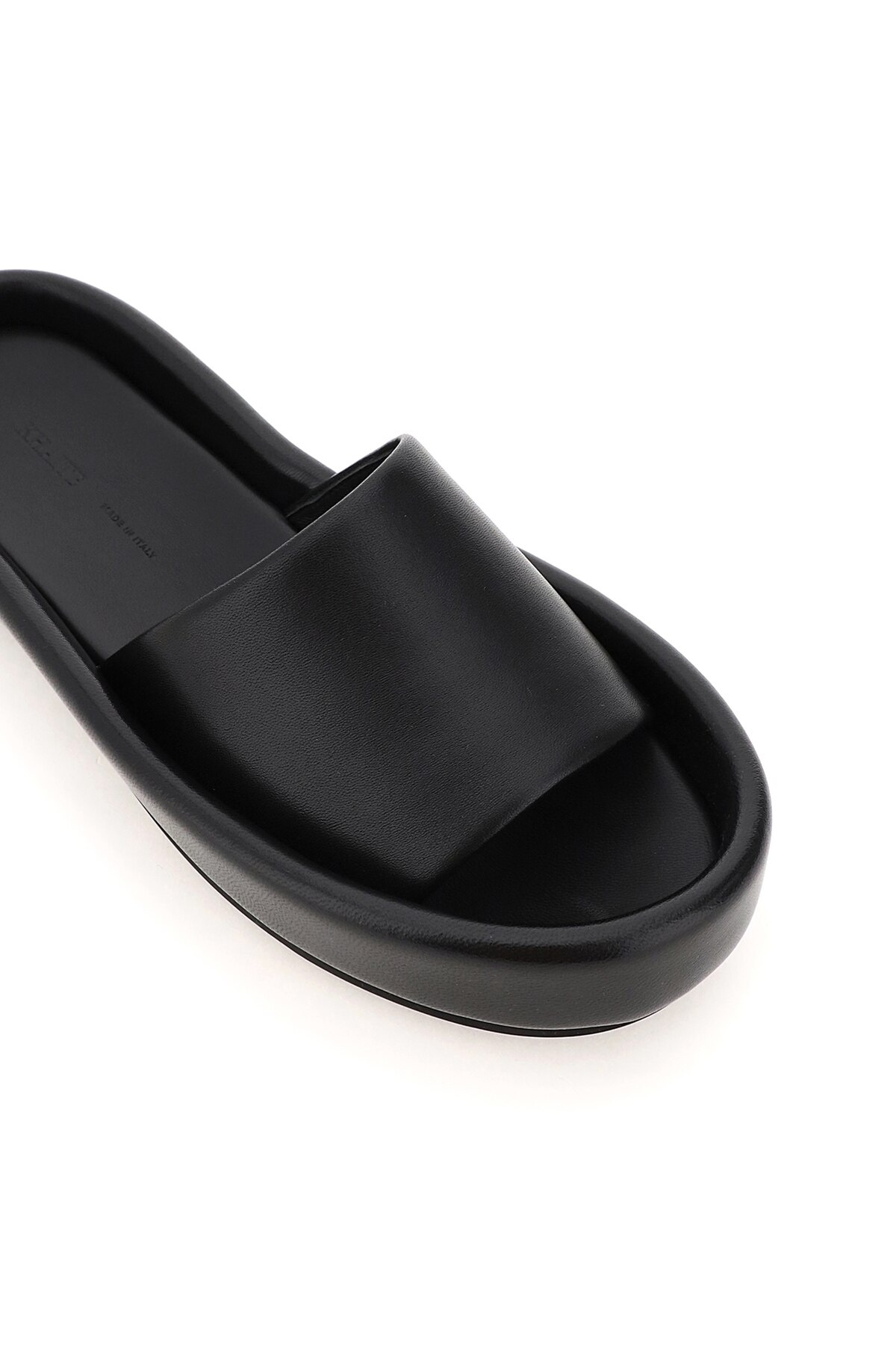 LEATHER VENICE SLIDE - 4