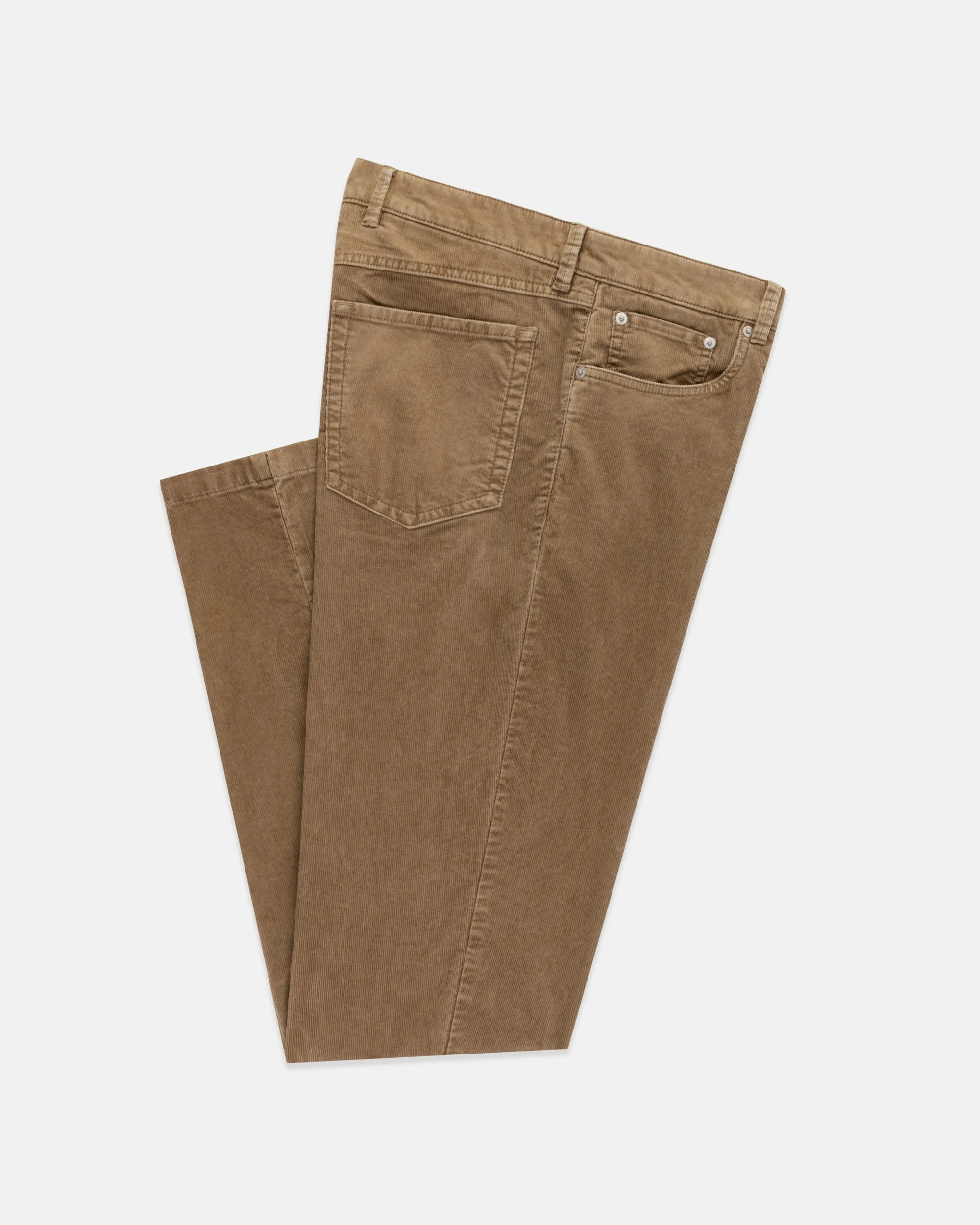 KHAKI 5-POCKET 16-WALE CORDUROY PANT - 1