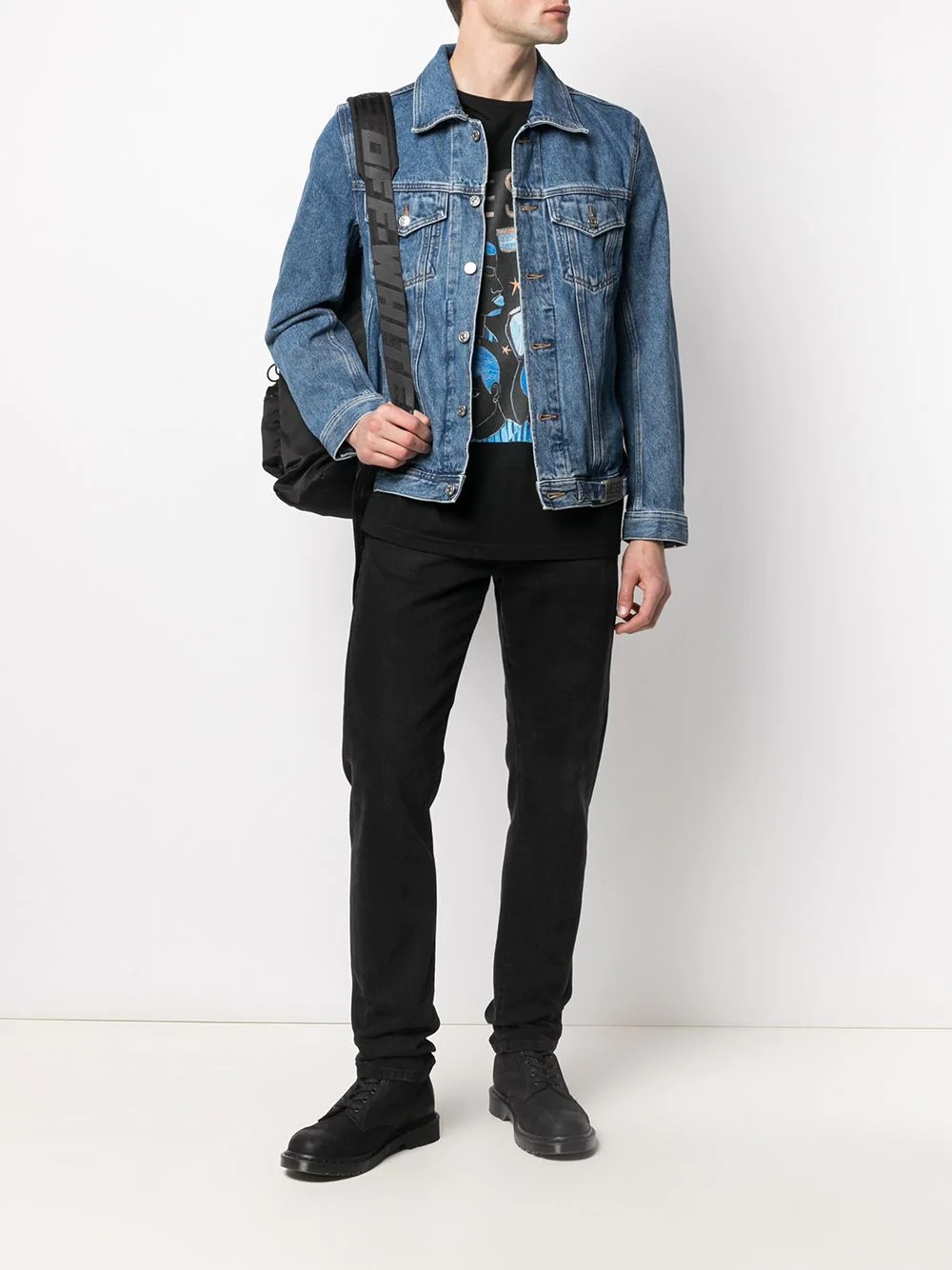 denim trucker jacket - 2