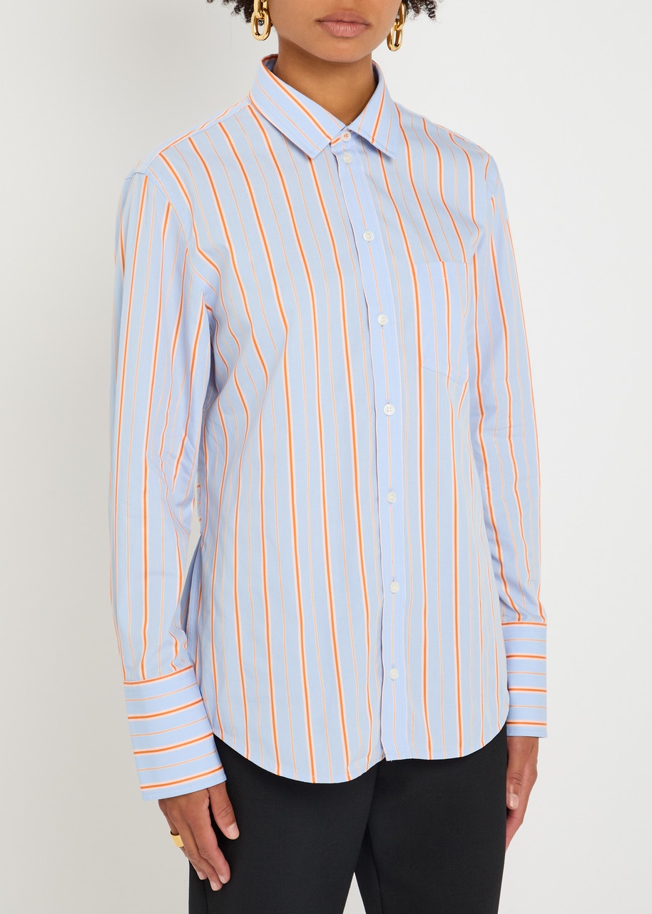 Victoria Beckham Striped Cotton Shirt - 2