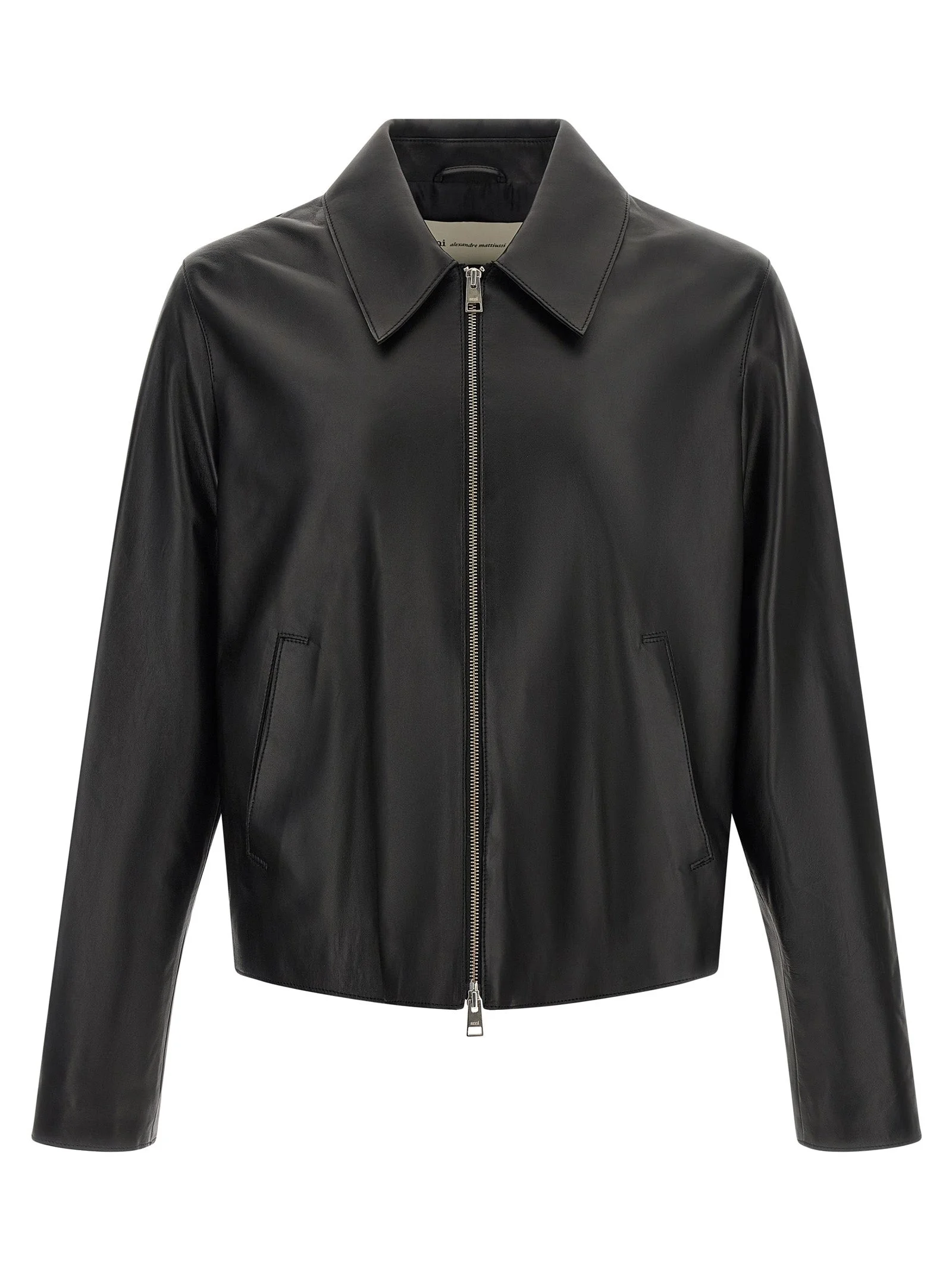 Ami Paris Men Leather Jacket - 1