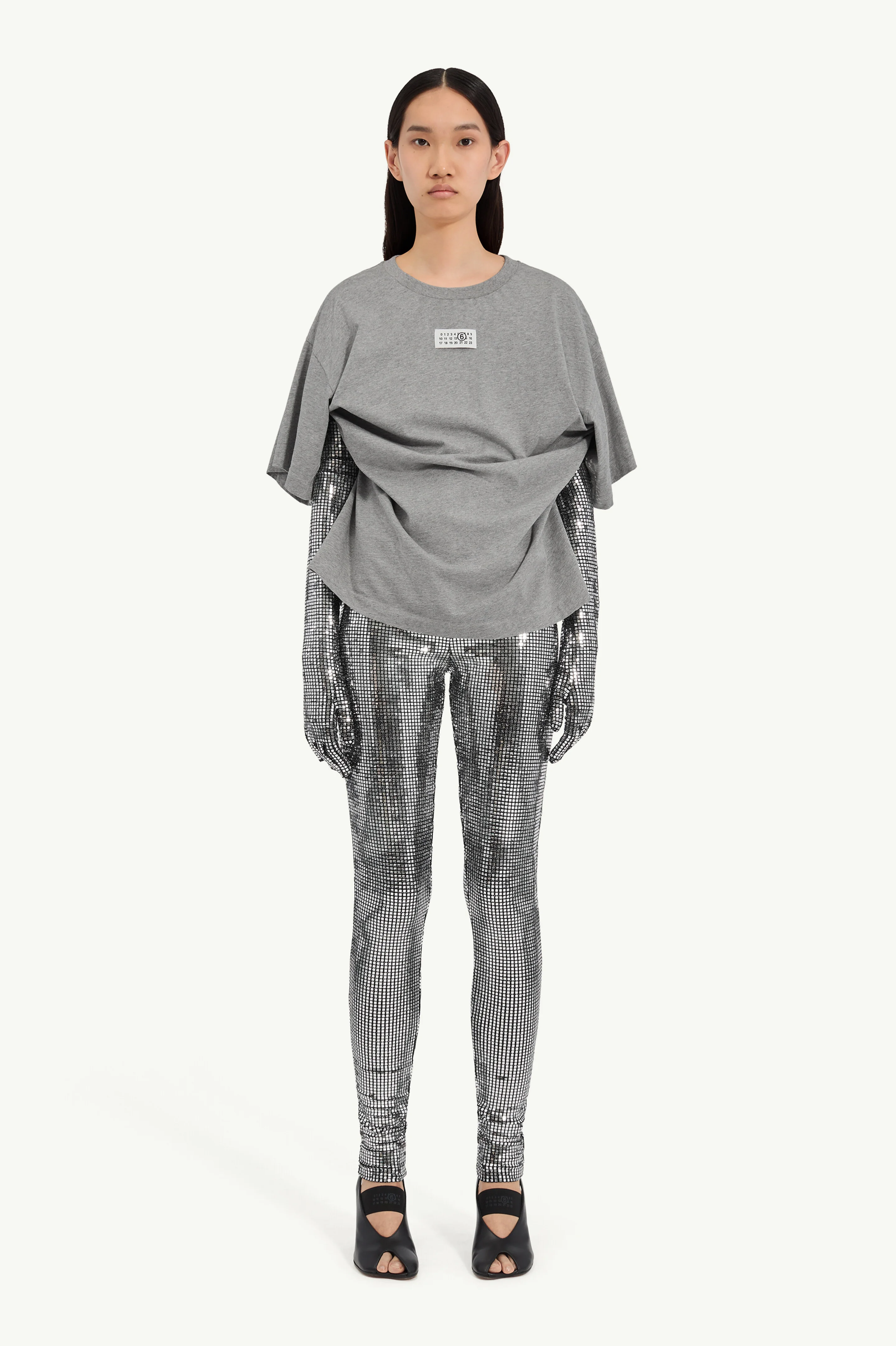 Cotton T-shirt with gloves - 1