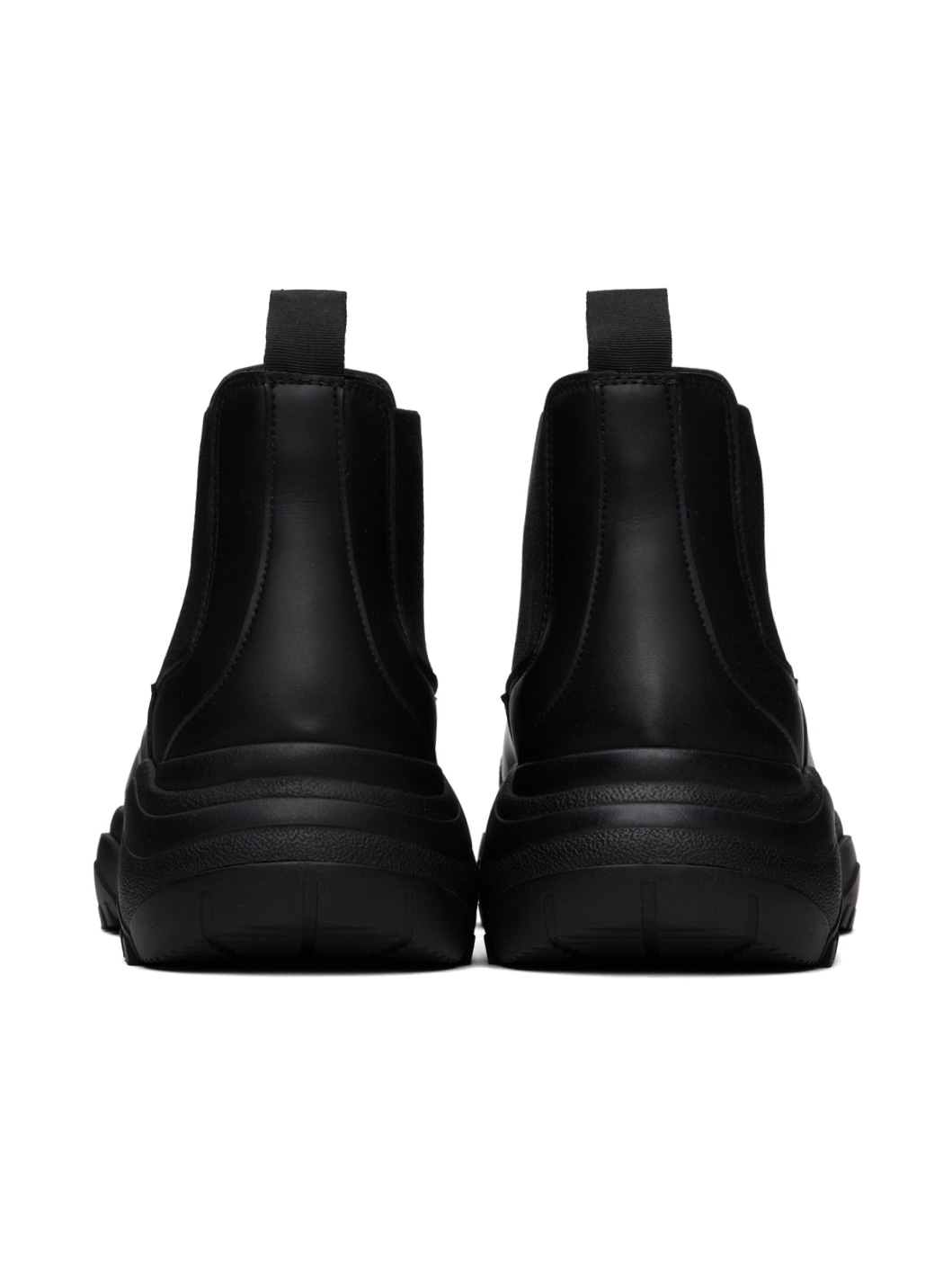 Black Faux-Leather Boots - 2
