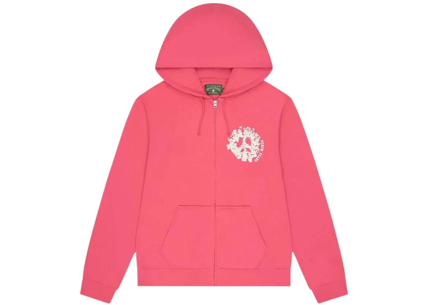 Denim Tears Denim University Zip Hoodie Pink - 1