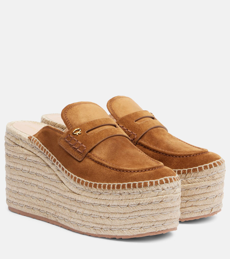 Maxilla suede espadrille wedges 1