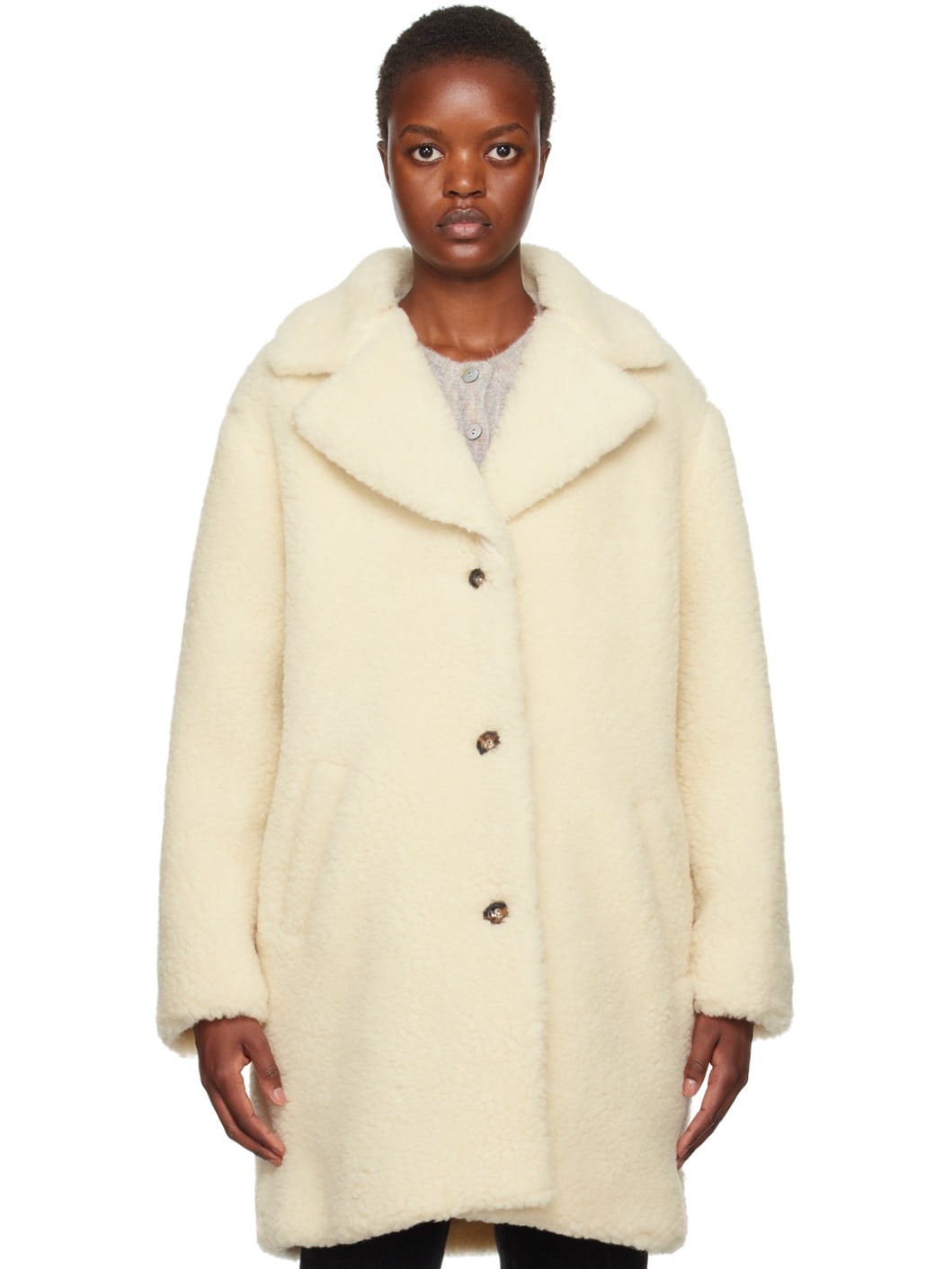 White Nicolette Coat - 1