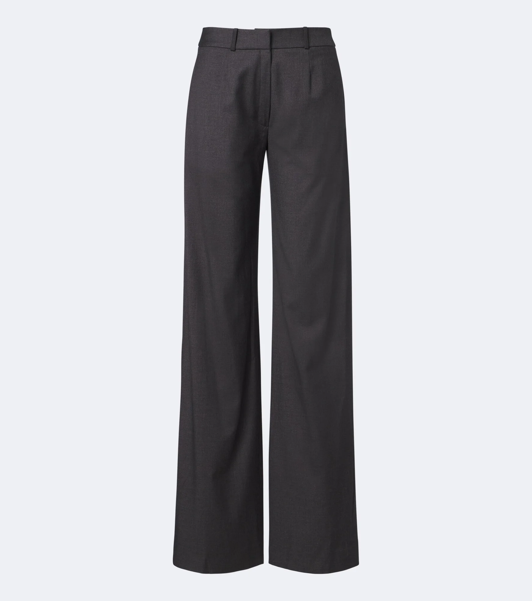 Mid-rise straight pants - 1