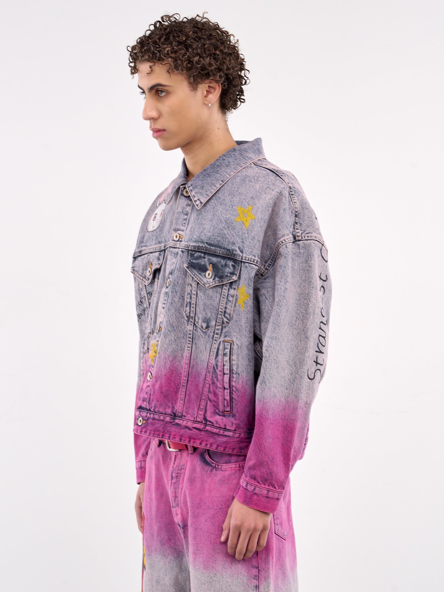 Hand-Painted Anime Denim Jacket - 2