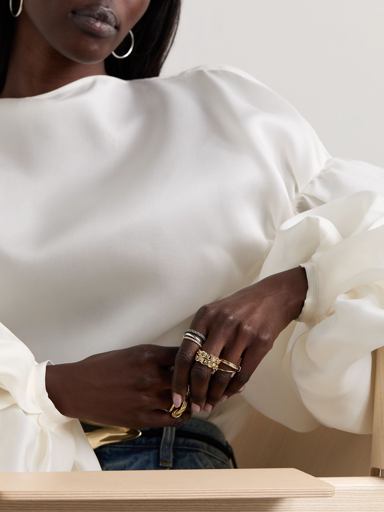 Serpens medium 18-karat gold ring Gold - 4