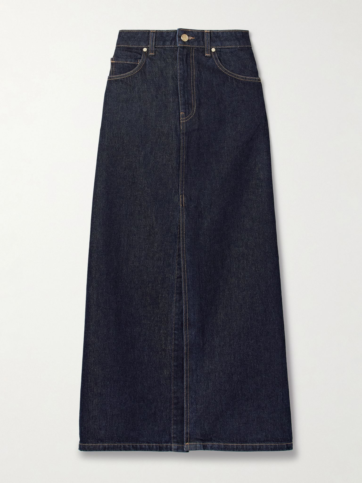 The Anais denim maxi skirt Dark denim - 1