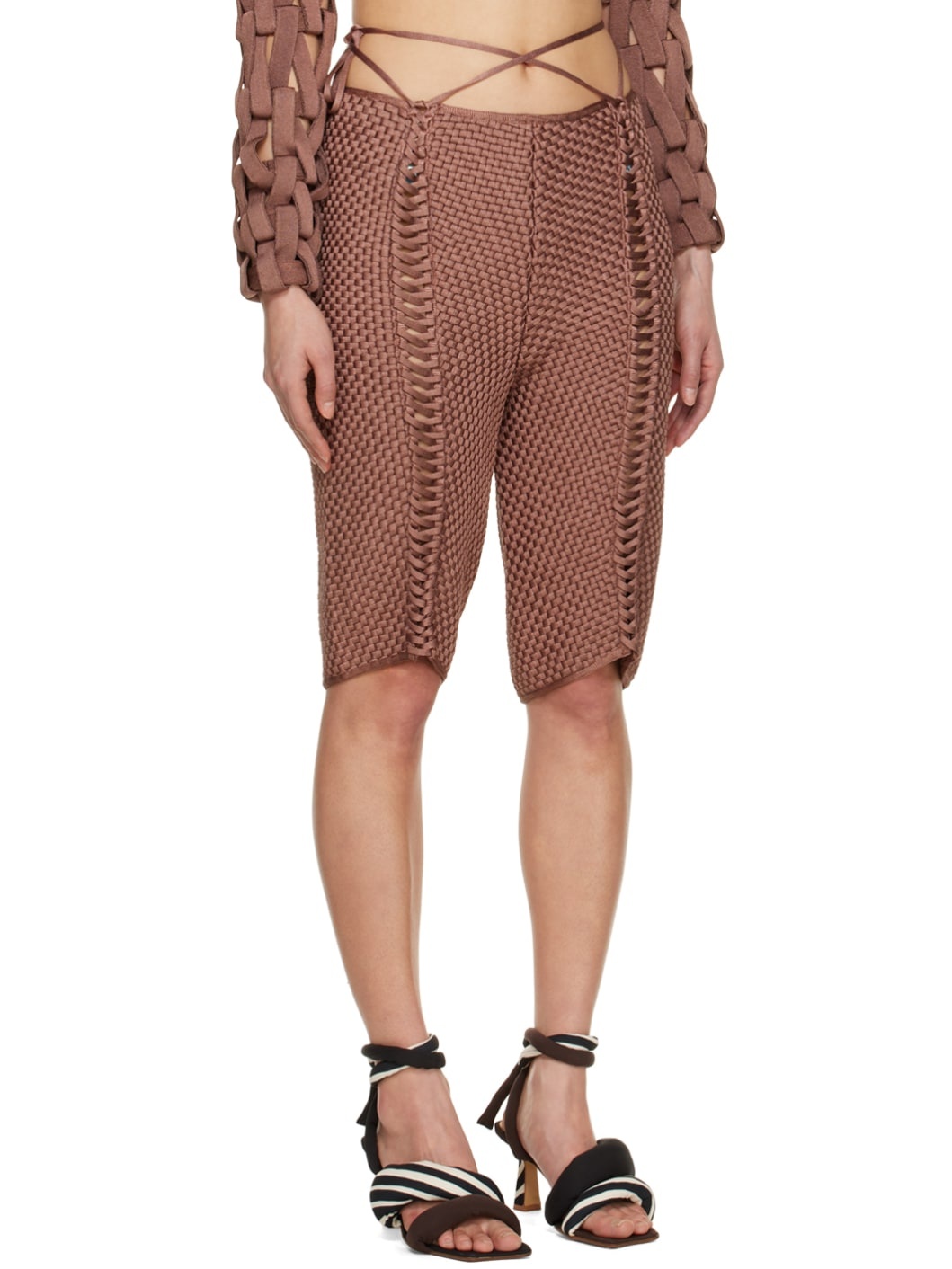 SSENSE Exclusive Brown Weavetied Shorts - 2