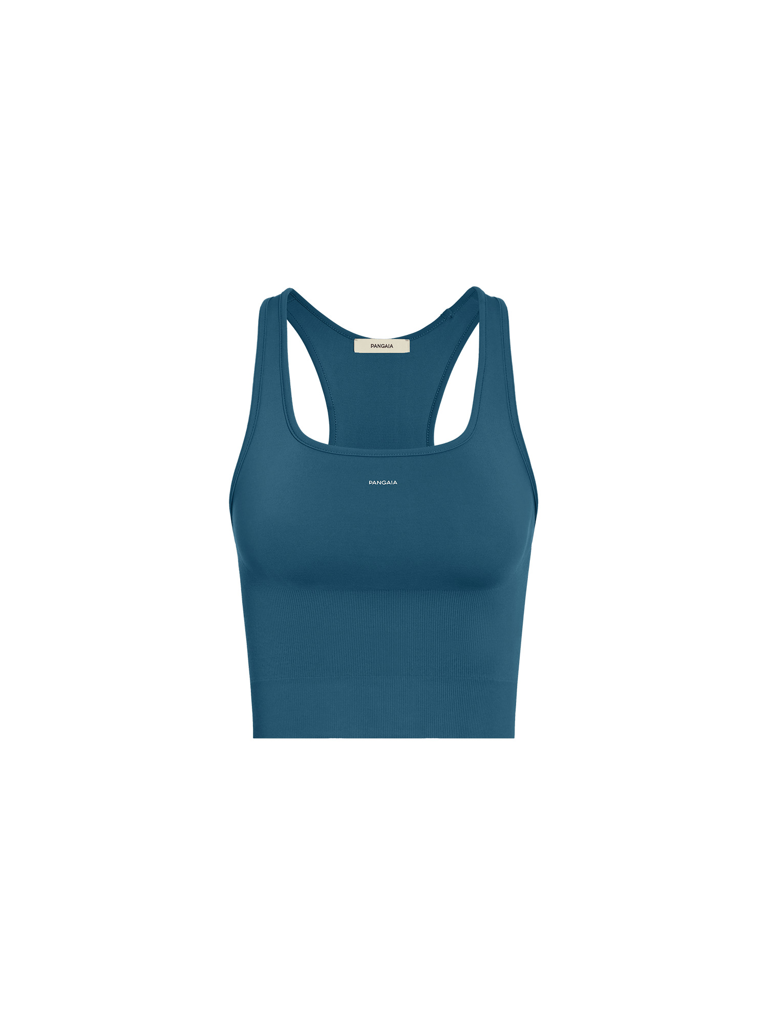 Women's Plant-Stretch Compressive Ribbed Tank Top - Storm Blue - 1