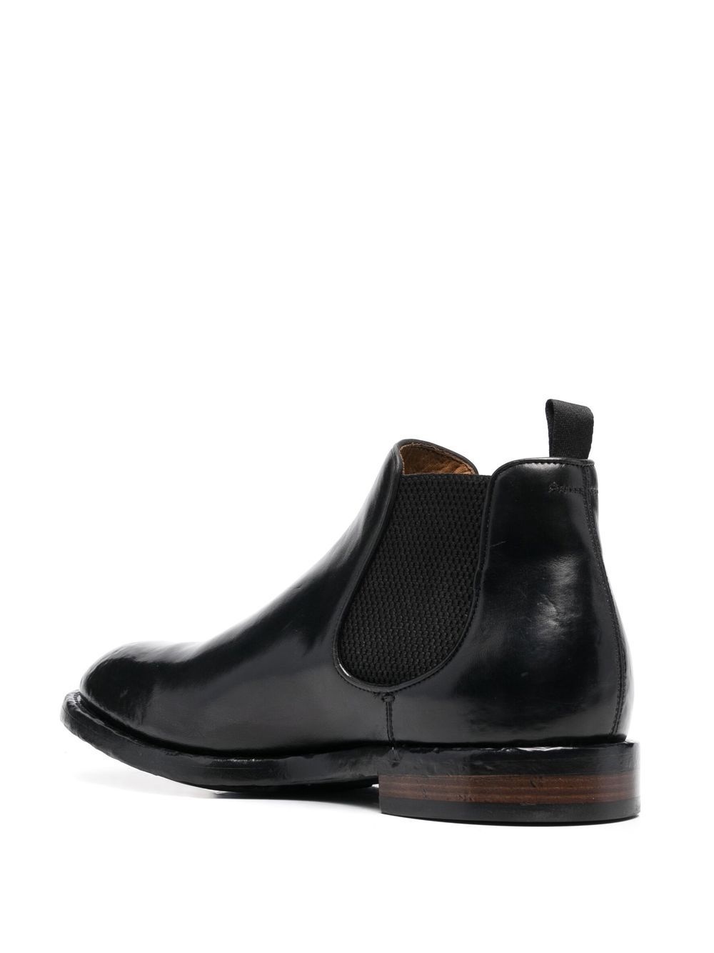 elasticated-panel leather boots - 3