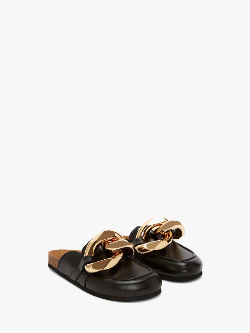 JW Anderson CHAIN LOAFER LEATHER MULES outlook