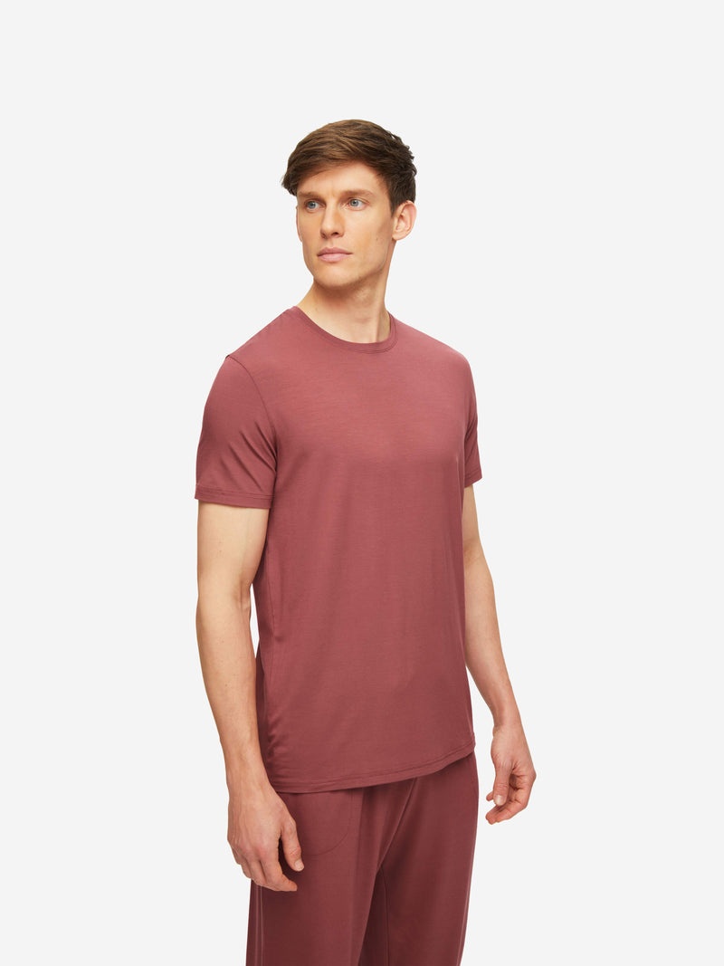 Men's T-Shirt Basel Micro Modal Stretch Brown - 5