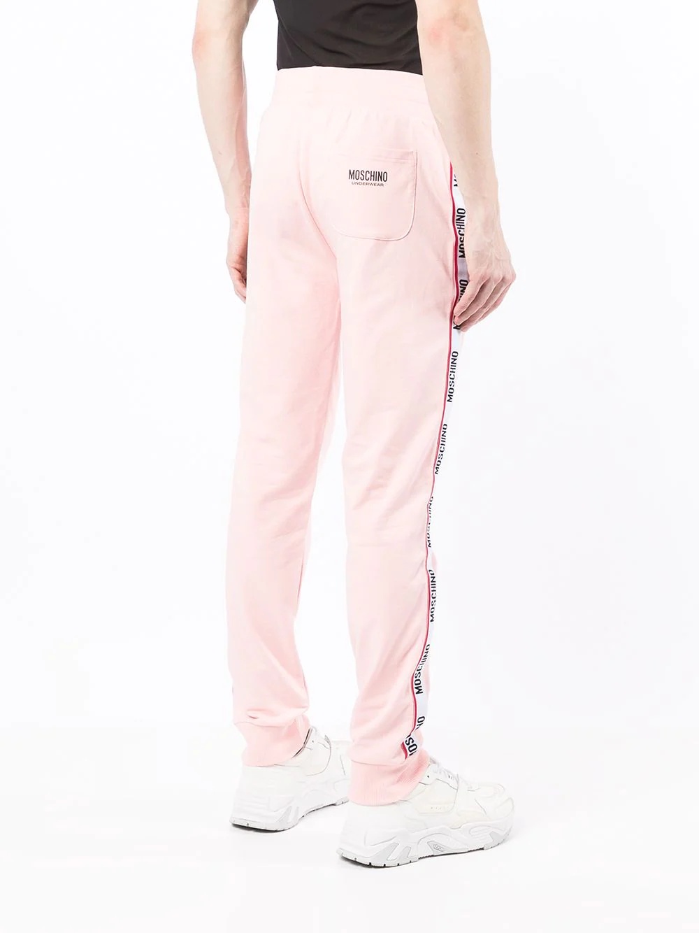 logo-tape sweatpants - 4