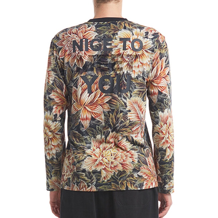 Y-3 Flowers Printing Long Sleeves Unisex DP0566 - 3