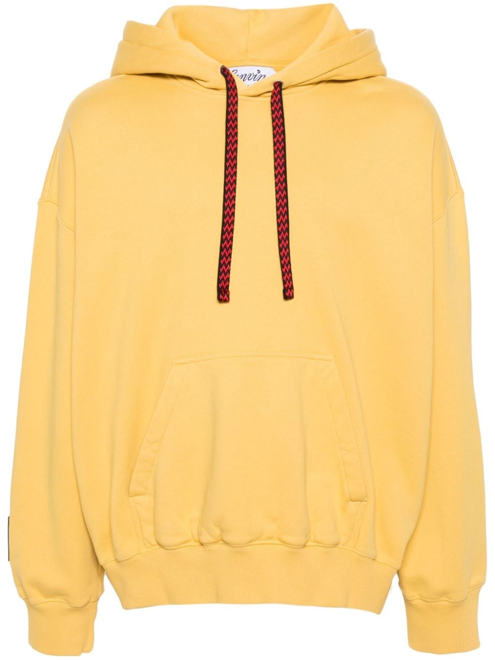 logo-embroidered cotton hoodie - 1