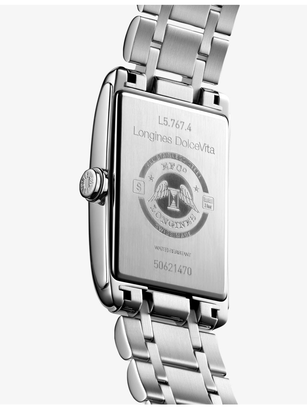L5.767.4.71.6 Longines DolceVita Stainless-Steel Automatic Watch - 5
