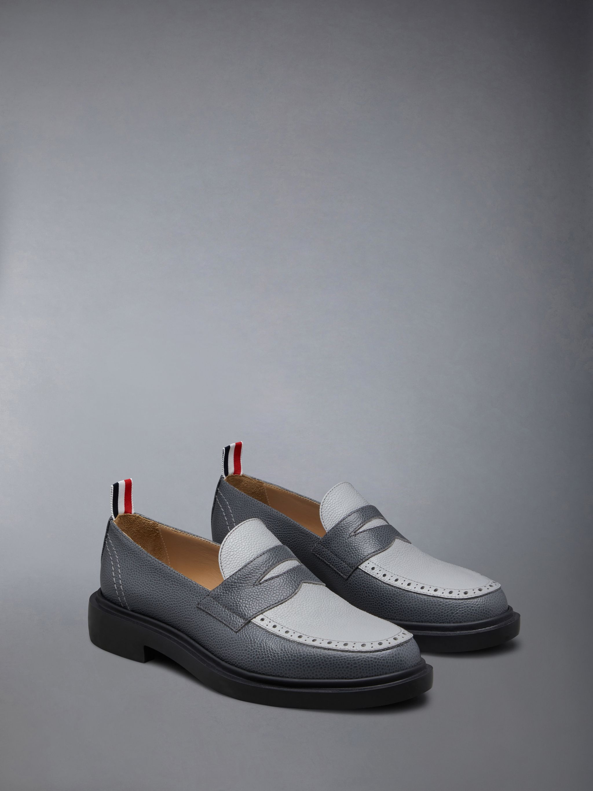 Pebble Grain Leather Penny Loafer - 2