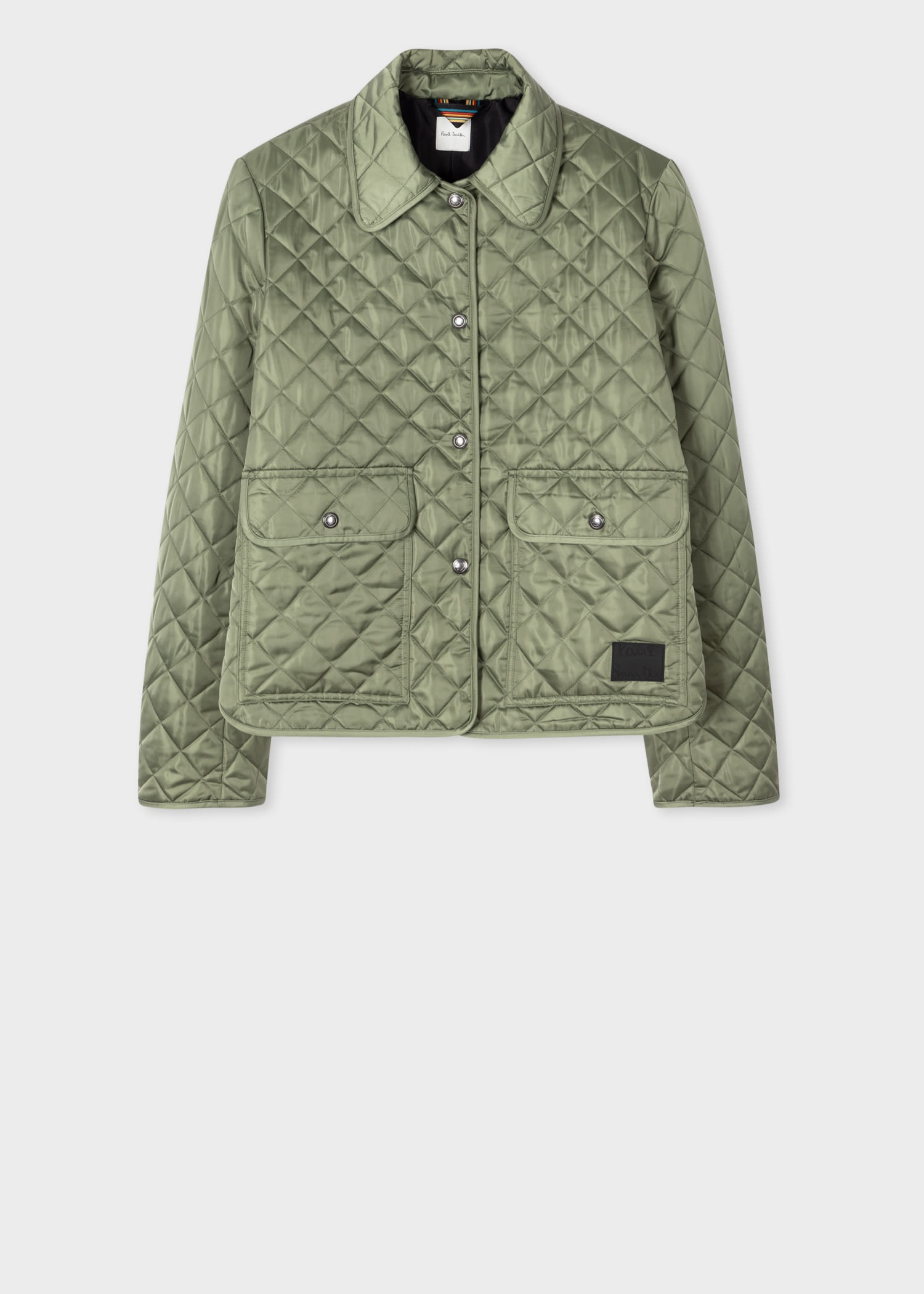 Khaki Quilted Jacket - 1