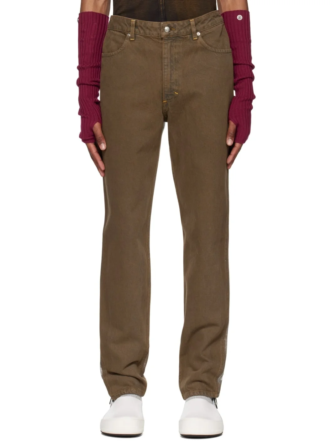 Brown & Silver 'El Jean' Jeans - 1