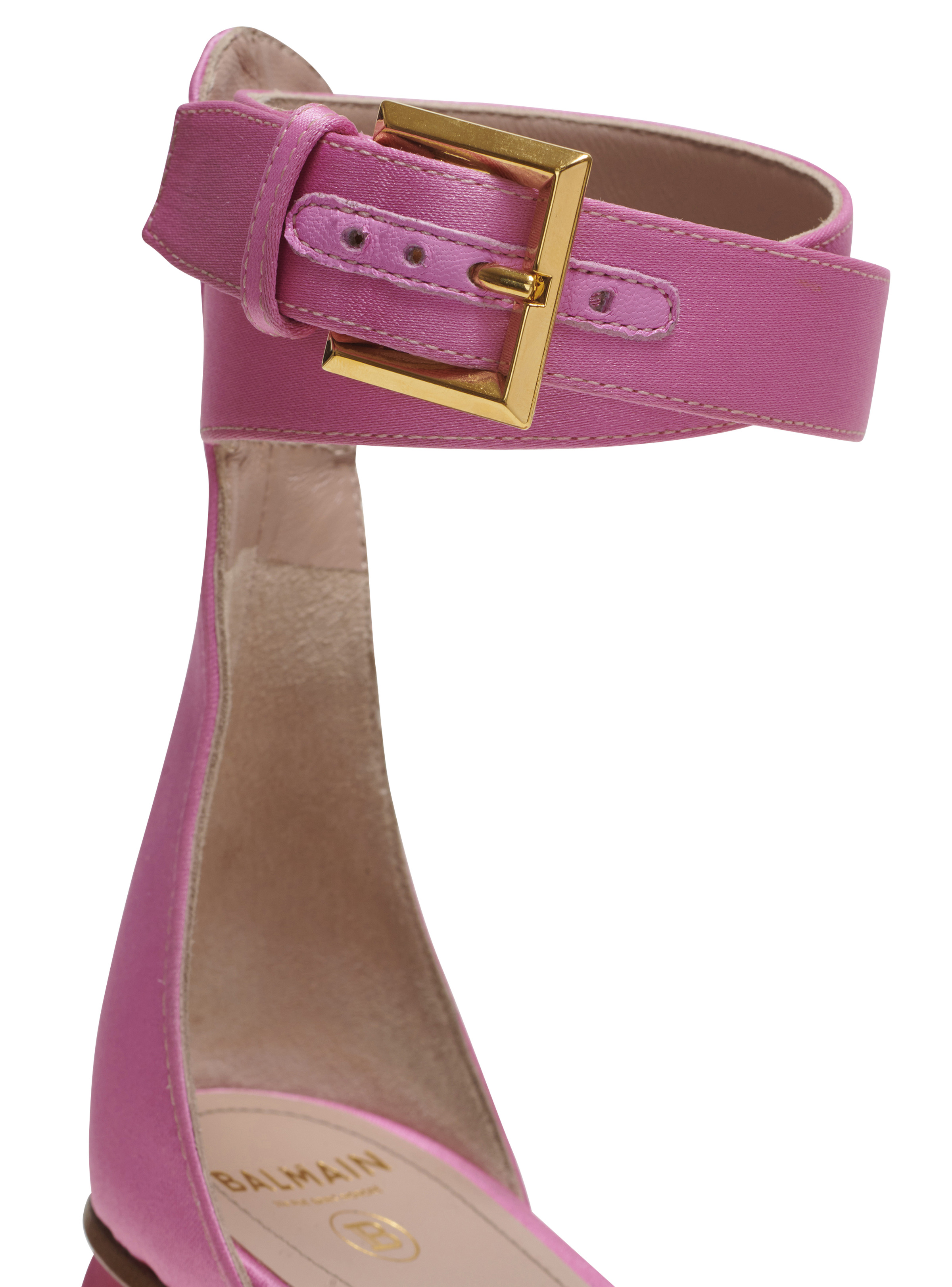 Ava satin platform sandals - 6