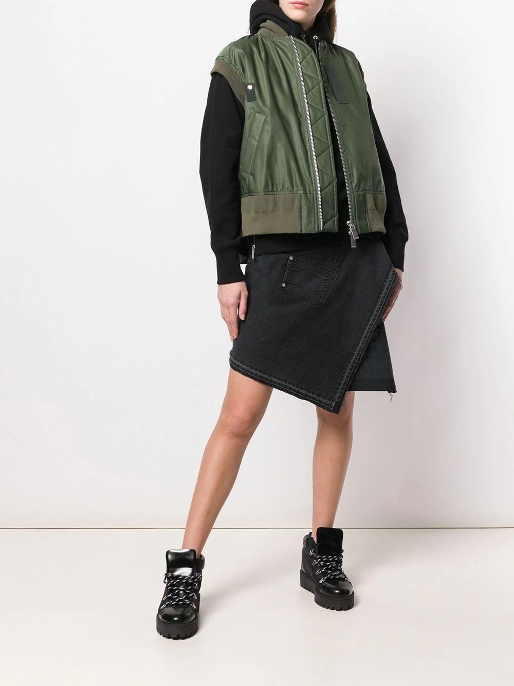 shortsleeved bomber jacket - 2