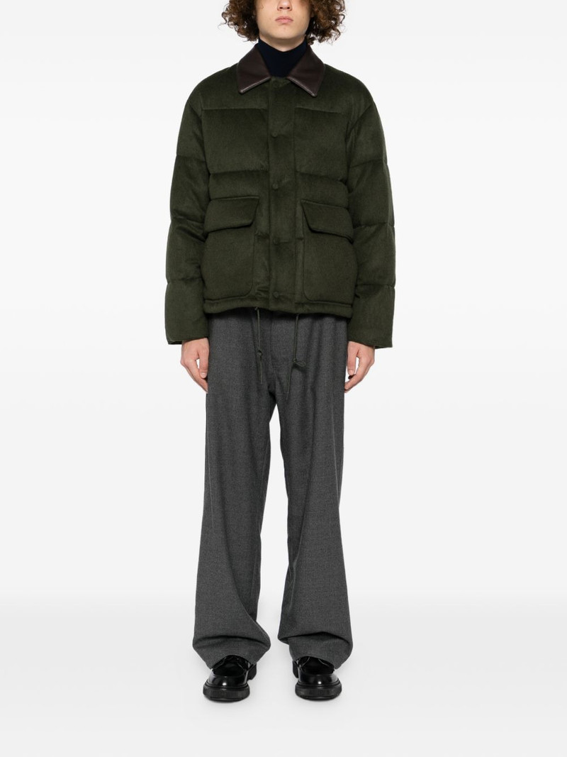 AURALEE camel flannel down jacket outlook