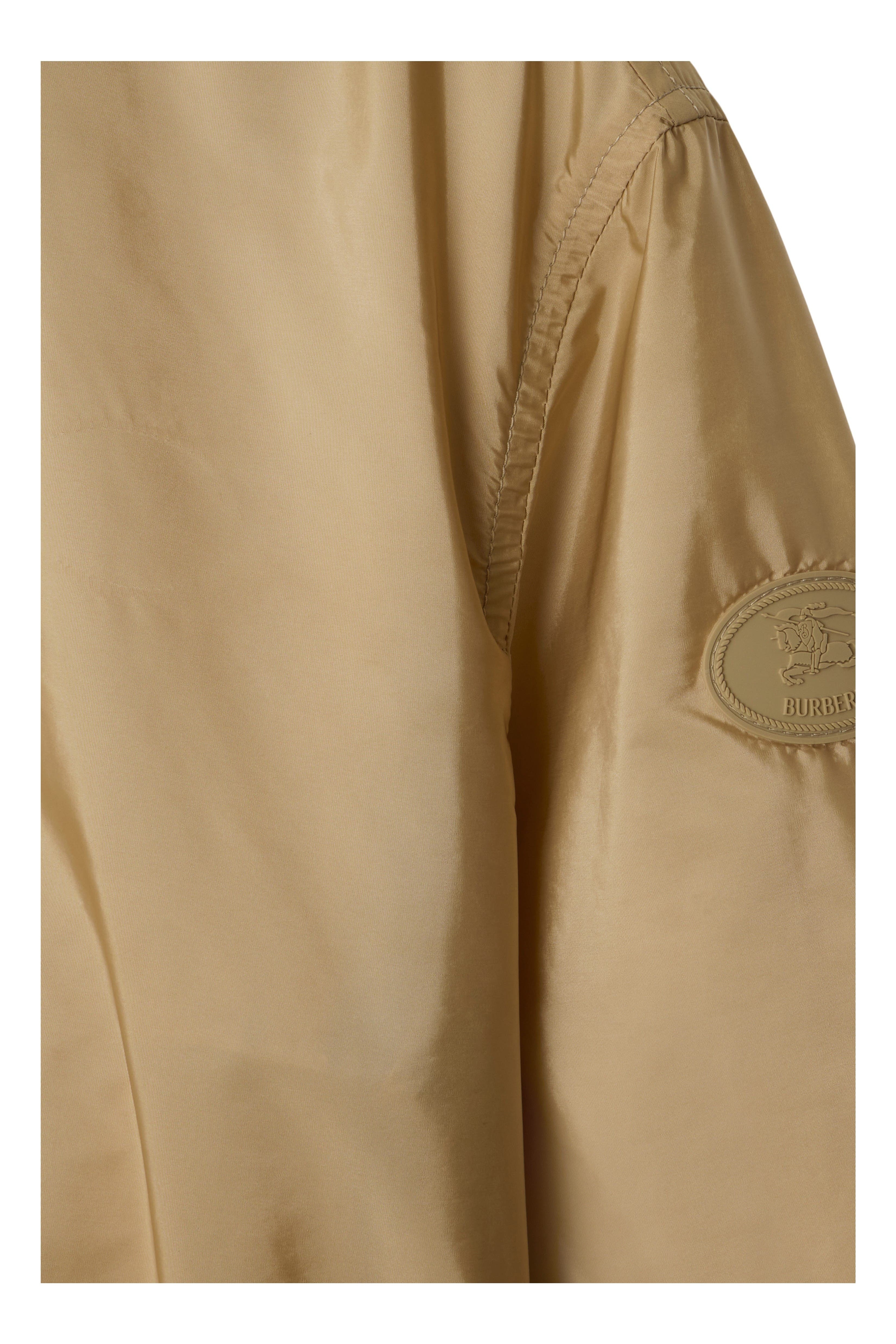 burberry Short Nylon Parka in Flax at Nordstrom - 7