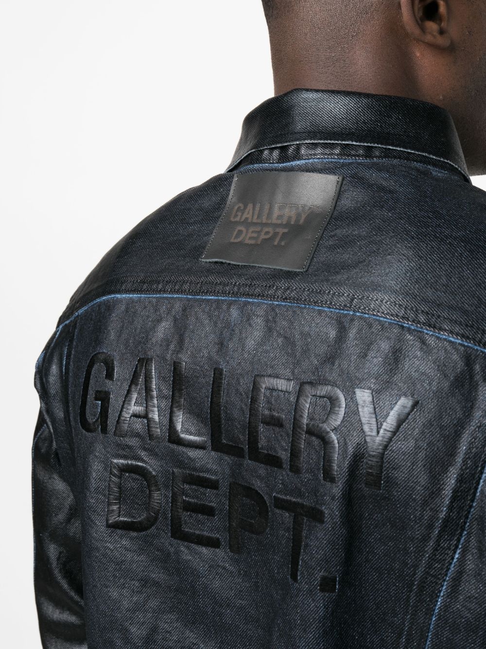 Andy logo-embroidered denim jacket - 4