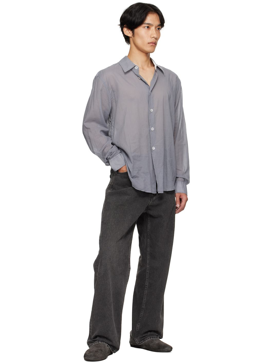 Gray Steccoblocco Loafers - 5